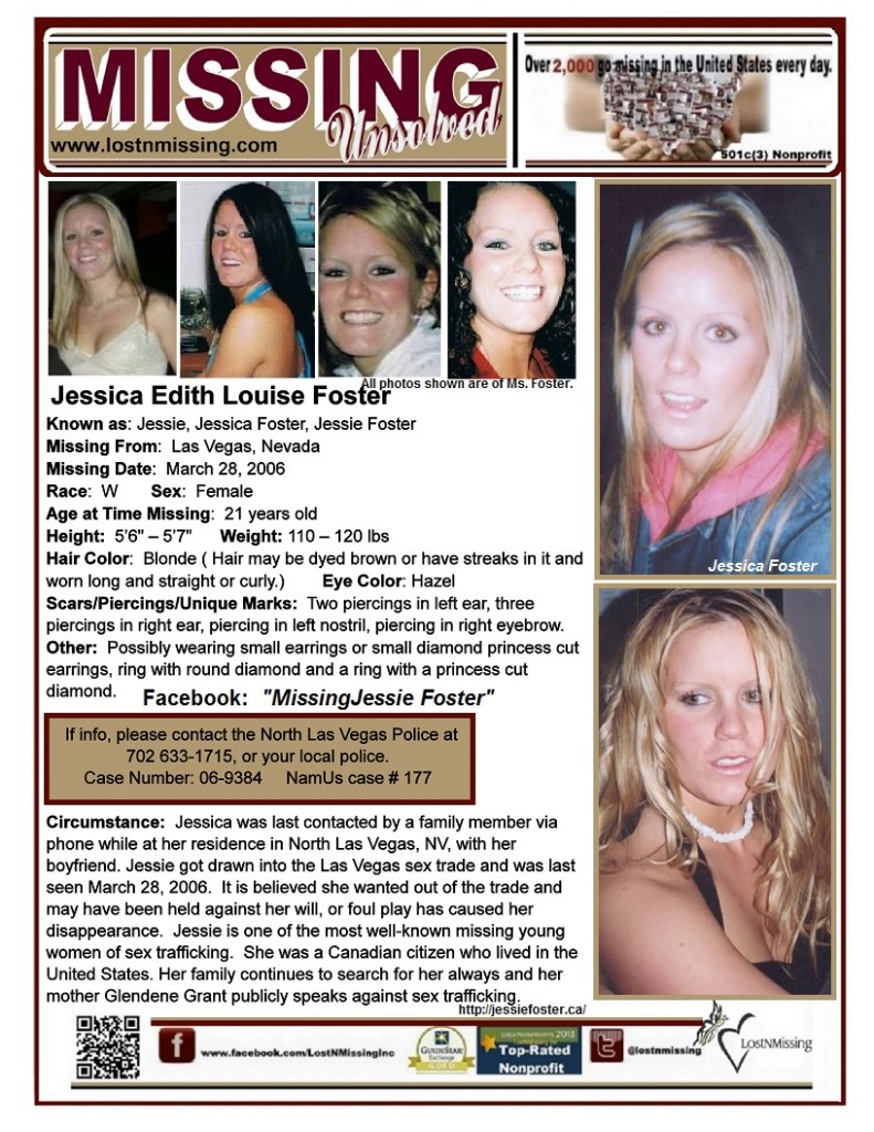 Unsolved Missing -  Jessica Foster since 2006 - Las Vegas Nevada