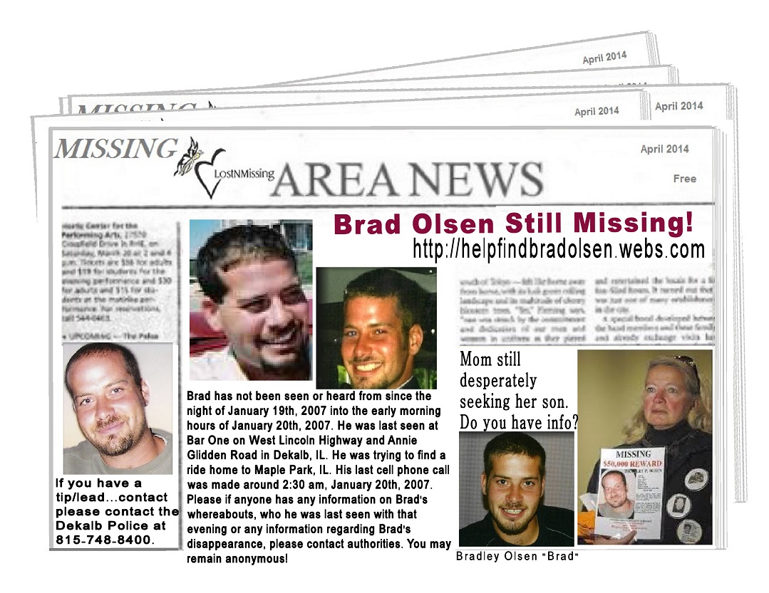 Brad Olsen - jan 2007 missing - IL