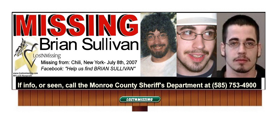 Brian Sullivan missing July 8 2007 - Last seen in Chili New York