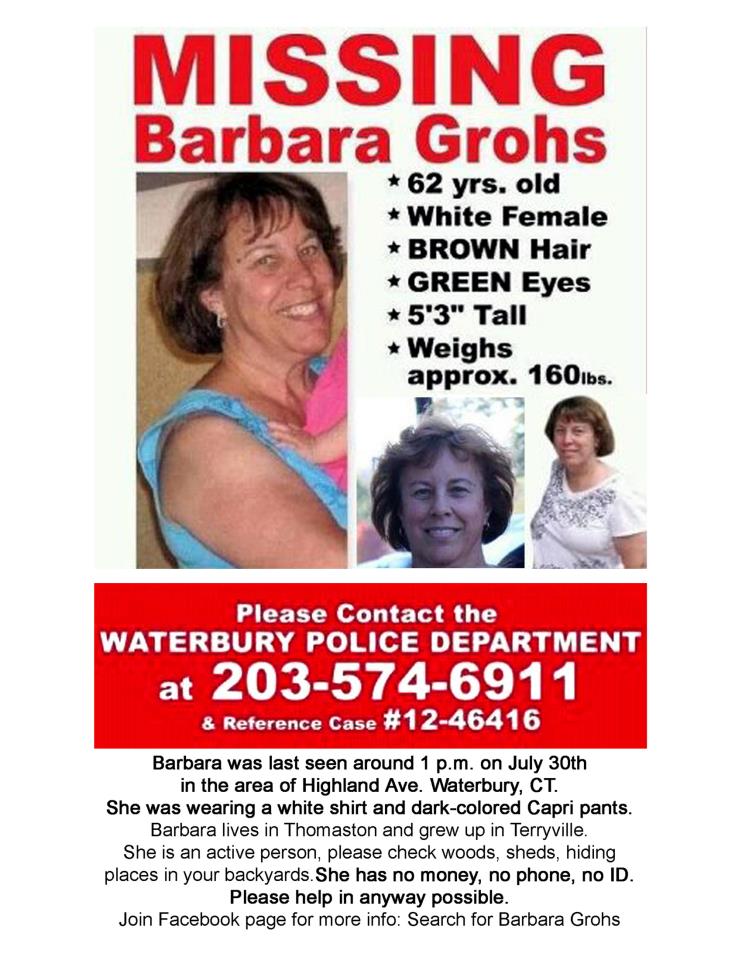  - Barbara-Grohs-CT-MISSING-Poster