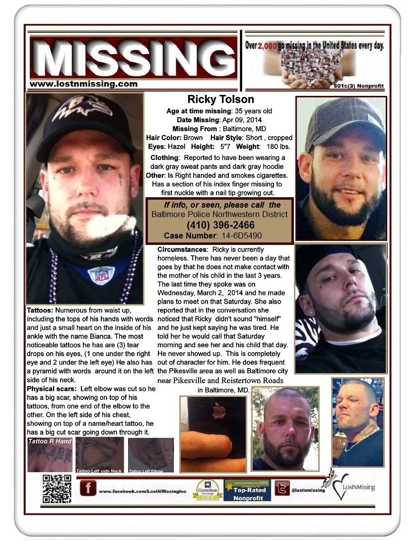 Ricky Tolson-MISSING-Baltimore MD