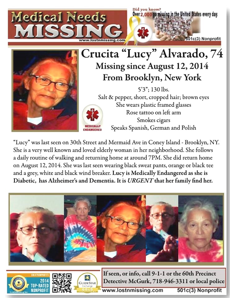 Crucita Lucy Alvarado-Missing