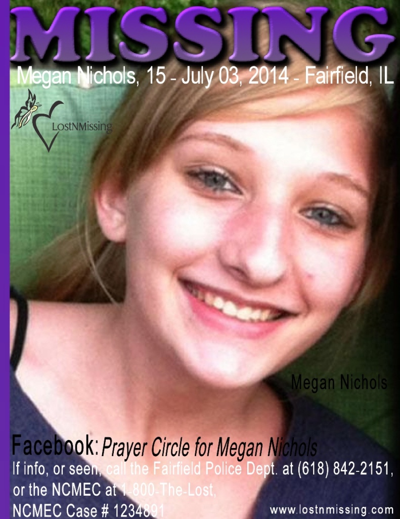 Megan Nichols MISSING July 3, 2014 - Illinois